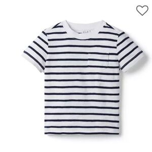 Janie and Jack the Conner Navy Stripe‎ slubbed Kids Tee preppy nautical